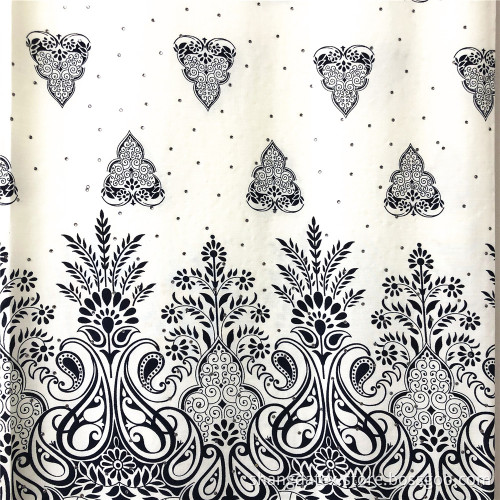 Ethnic Design With Color Stone Rayon 45S Printed